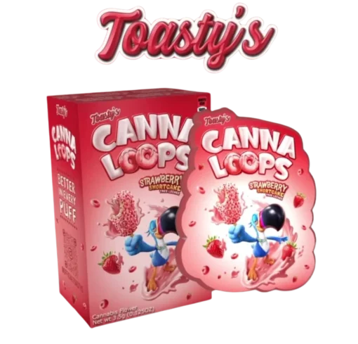 Toastys Canna Loops - Strawberry Shortcake Tres Leches